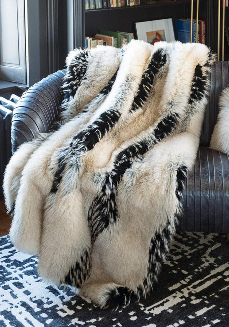 Fabulous-Furs Limited Edition Ivory Fox Faux Fur Throws  Fabulous-Furs Limited Edition Ivory Fox Faux Fur Throws
