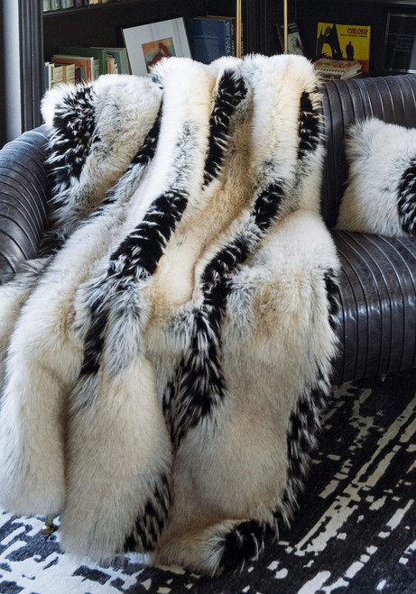 Fabulous-Furs Limited Edition Ivory Fox Faux Fur Throws  Fabulous-Furs Limited Edition Ivory Fox Faux Fur Throws