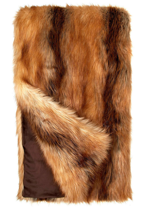 Fabulous-Furs Limited Edition Red Fox Faux Fur Throws  Fabulous-Furs Limited Edition Red Fox Faux Fur Throws