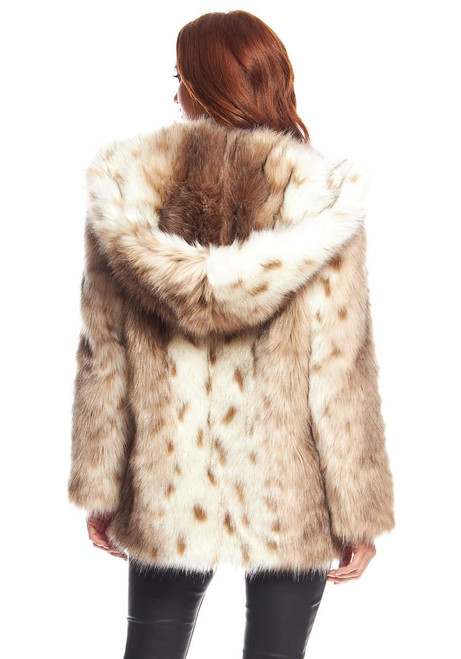 Fabulous-Furs Lynx Faux Fur Hooded Coat  Fabulous-Furs Lynx Faux Fur Hooded Coat