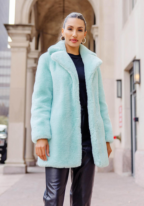 Fabulous-Furs Mint Faux Fur Le Mink Jacket  Fabulous-Furs Mint Faux Fur Le Mink Jacket