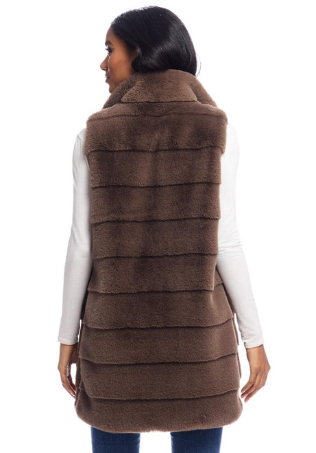 Fabulous-Furs Mocha Faux Fur Weekender Vest  Fabulous-Furs Mocha Faux Fur Weekender Vest