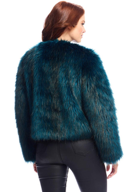 Fabulous-Furs Ocean Fox Faux Fur Happy Hour Jacket  Fabulous-Furs Ocean Fox Faux Fur Happy Hour Jacket