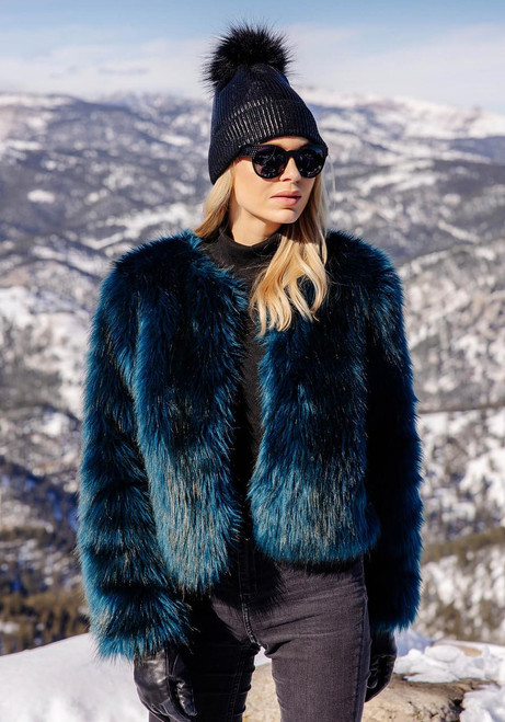 Fabulous-Furs Ocean Fox Faux Fur Happy Hour Jacket  Fabulous-Furs Ocean Fox Faux Fur Happy Hour Jacket