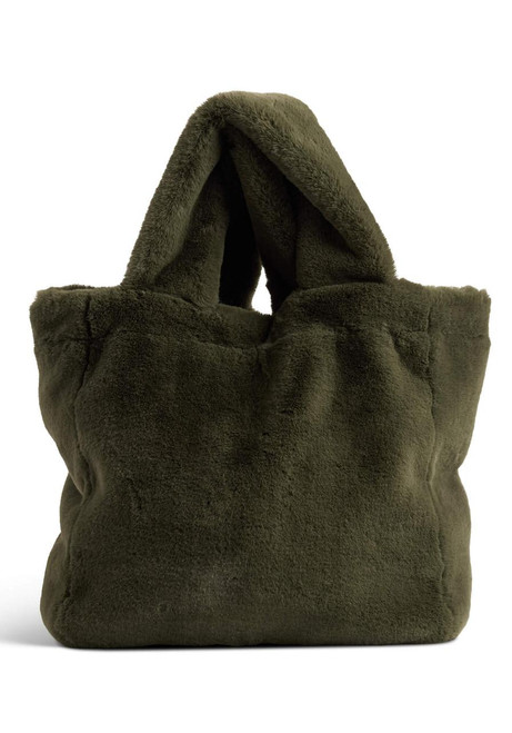 Fabulous-Furs Olive Faux Fur Le Mink Tote  Fabulous-Furs Olive Faux Fur Le Mink Tote