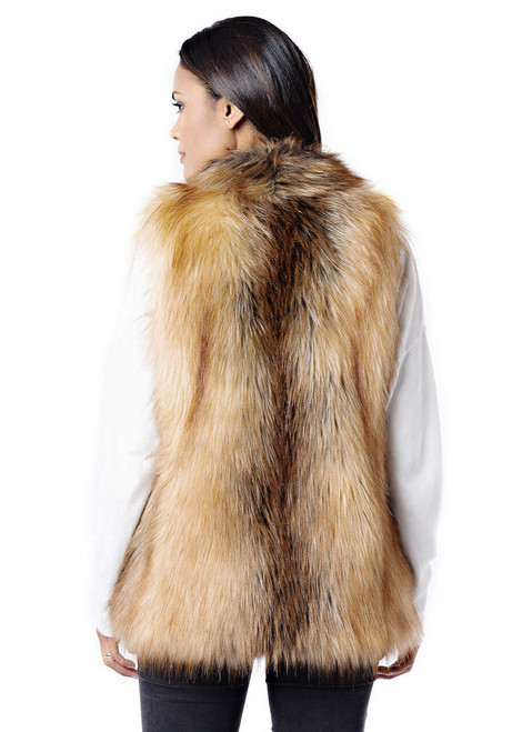 Fabulous-Furs Red Fox Faux Fur Hook Vest  Fabulous-Furs Red Fox Faux Fur Hook Vest