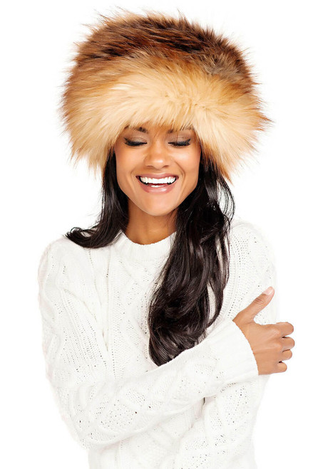 Fabulous-Furs Red Fox Faux Fur Cossack Style Hat Fabulous-Furs Red Fox Faux Fur Cossack Style Hat