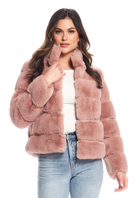 Fabulous-Furs Rosewood Faux Fur Posh Jacket  Fabulous-Furs Rosewood Faux Fur Posh Jacket