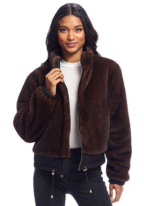 Fabulous-Furs Sable Insta Reversible Faux Fur Zip Jacket  Fabulous-Furs Sable Insta Reversible Faux Fur Zip Jacket