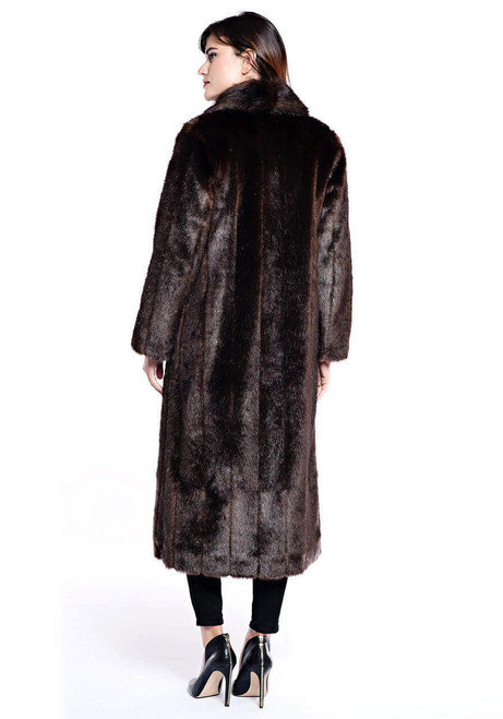 Fabulous-Furs Sable Signature Full-Length Faux Fur Coat  Fabulous-Furs Sable Signature Full-Length Faux Fur Coat
