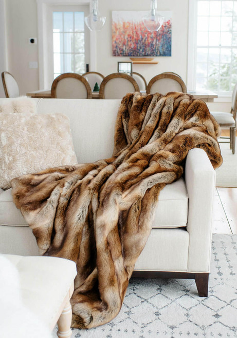 Fabulous-Furs Signature Series Fisher Faux Fur Throws  Fabulous-Furs Signature Series Fisher Faux Fur Throws