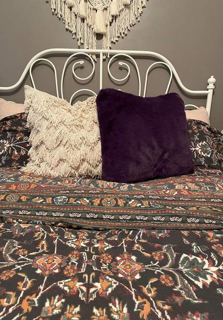 Fabulous-Furs Signature Series Plum Faux Fur Pillows Fabulous-Furs Signature Series Plum Faux Fur Pillows