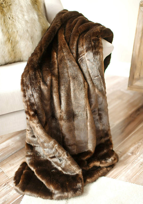 Fabulous-Furs Signature Series Sable Faux Fur Throws  Fabulous-Furs Signature Series Sable Faux Fur Throws