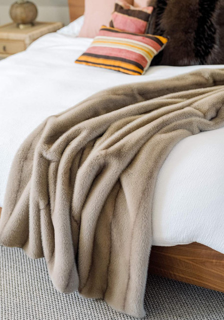 Fabulous-Furs Signature Series Vintage Mink Faux Fur Throws  Fabulous-Furs Signature Series Vintage Mink Faux Fur Throws