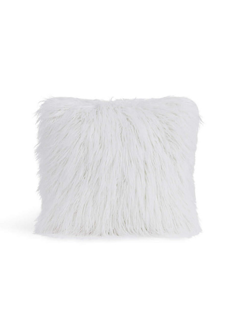 Fabulous-Furs Signature Series White Tibetan Lamb Faux Fur Pillows  Fabulous-Furs Signature Series White Tibetan Lamb Faux Fur Pillows
