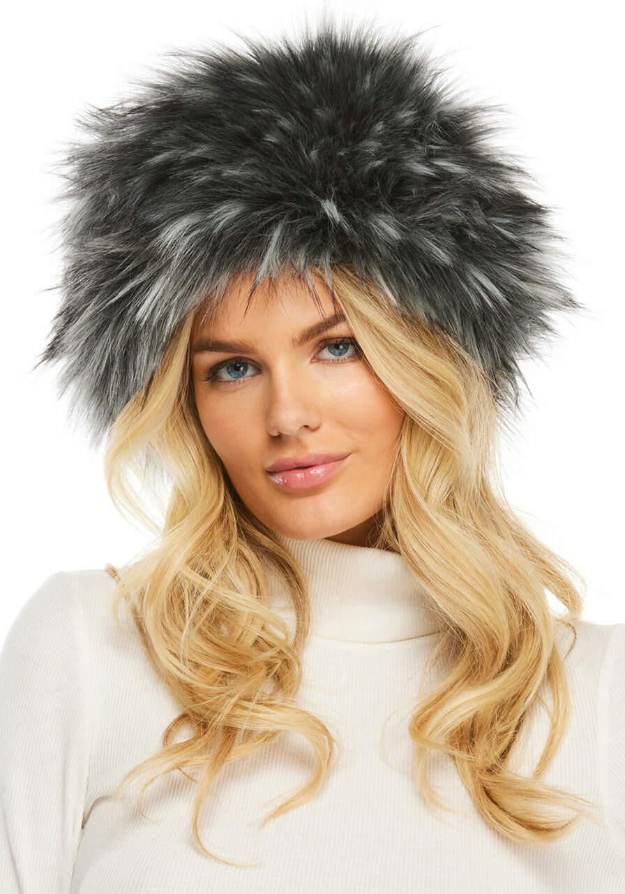 Fabulous-Furs Smokey Fox Faux Fur Cossack Style Hat Fabulous-Furs Smokey Fox Faux Fur Cossack Style Hat