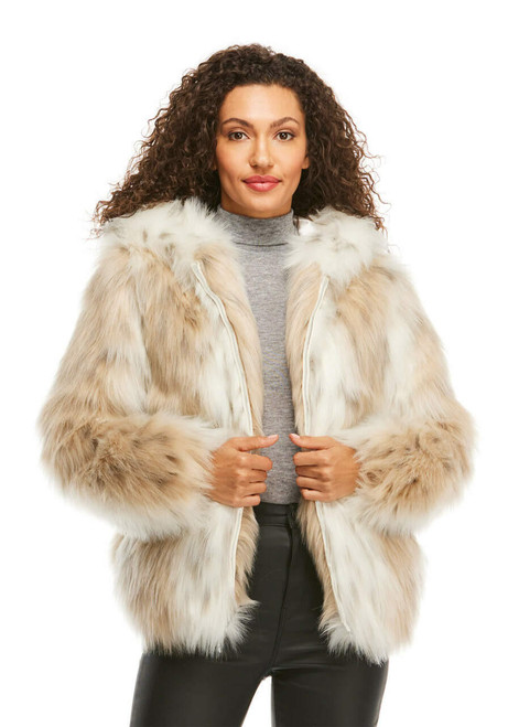 Fabulous-Furs Snow Lynx Faux Fur Hooded Parka  Fabulous-Furs Snow Lynx Faux Fur Hooded Parka
