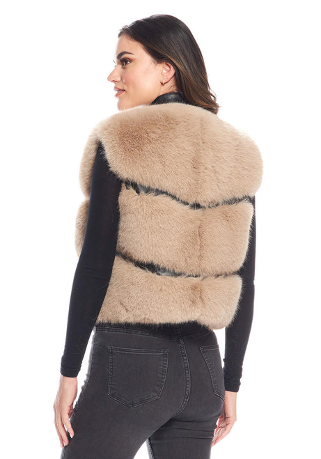 Fabulous-Furs Stone Fox Faux Fur La Moda Vest  Fabulous-Furs Stone Fox Faux Fur La Moda Vest