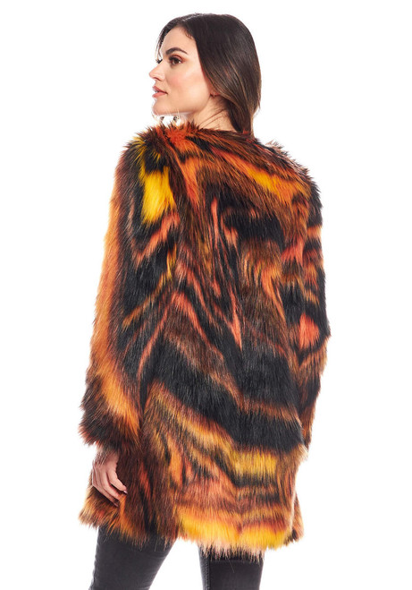 Fabulous-Furs Supernova Faux Fur Knee-Length Coat  Fabulous-Furs Supernova Faux Fur Knee-Length Coat