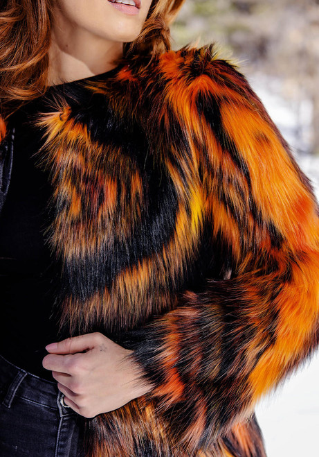 Fabulous-Furs Supernova Faux Fur Knee-Length Coat  Fabulous-Furs Supernova Faux Fur Knee-Length Coat