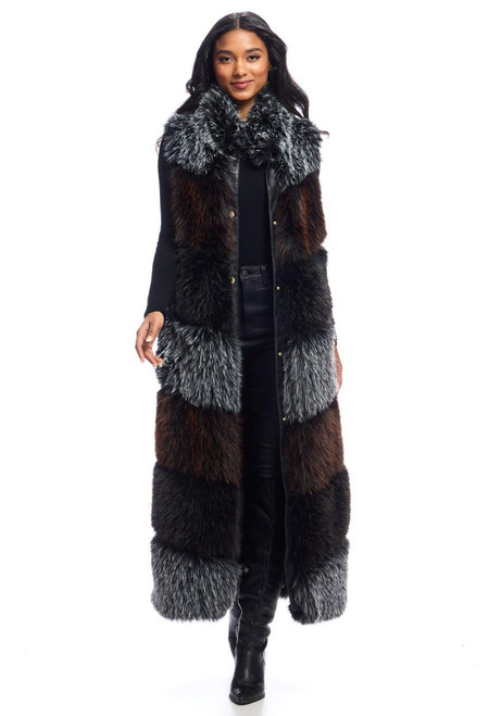 Fabulous-Furs Trendsetter Faux Fur Maxi Vest  Fabulous-Furs Trendsetter Faux Fur Maxi Vest