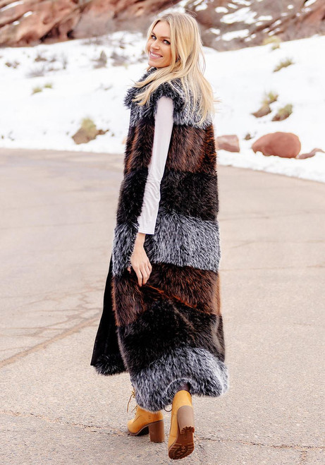 Fabulous-Furs Trendsetter Faux Fur Maxi Vest  Fabulous-Furs Trendsetter Faux Fur Maxi Vest