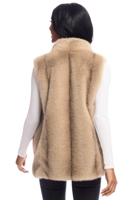 Fabulous-Furs Vintage Mink Faux Fur Hook Vest  Fabulous-Furs Vintage Mink Faux Fur Hook Vest