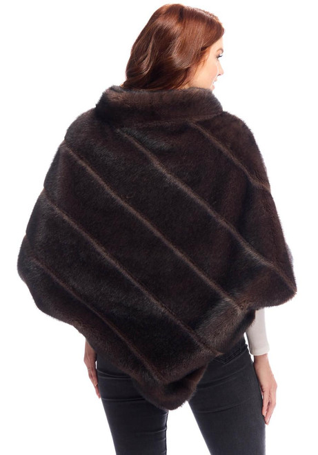 Fabulous-Furs Whiskey Faux Fur Carly Zip Poncho  Fabulous-Furs Whiskey Faux Fur Carly Zip Poncho