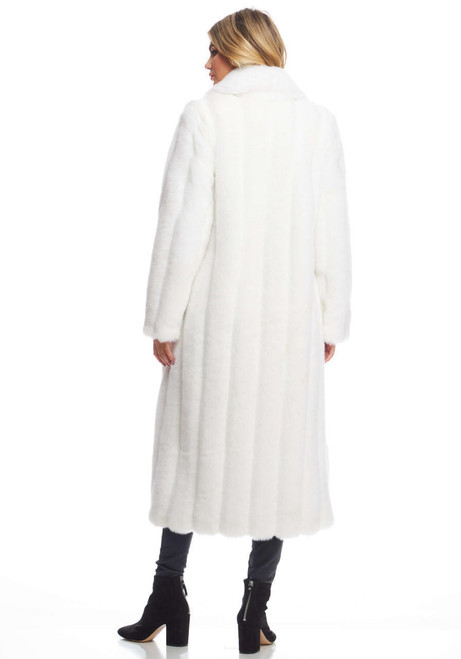 Fabulous-Furs White MInk Signature Full-Length Faux Fur Coat  Fabulous-Furs White MInk Signature Full-Length Faux Fur Coat