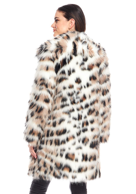 Fabulous-Furs Wild Side Faux Fur Knee-Length Coat  Fabulous-Furs Wild Side Faux Fur Knee-Length Coat