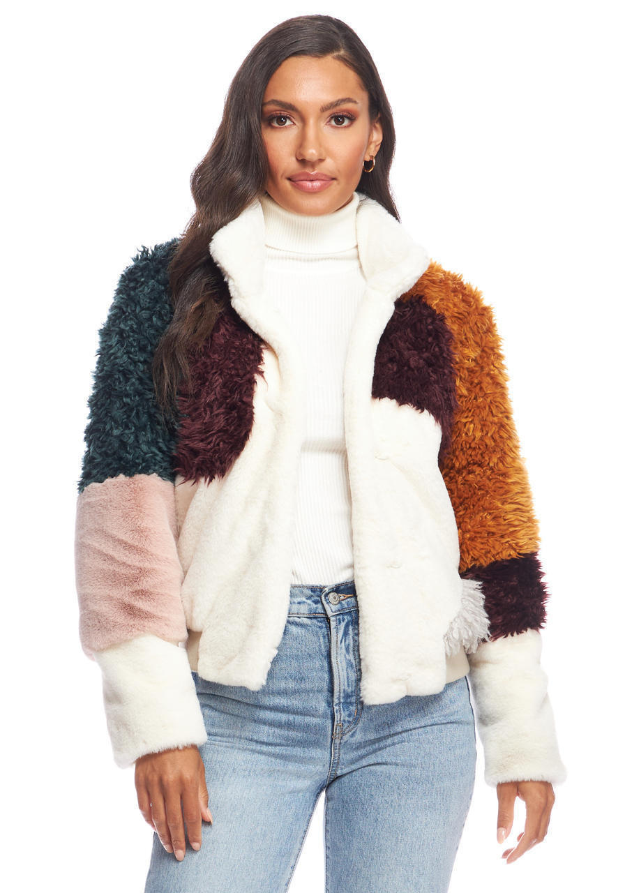 Freestyle Faux Fur Varsity Jacket   Freestyle Faux Fur Varsity Jacket