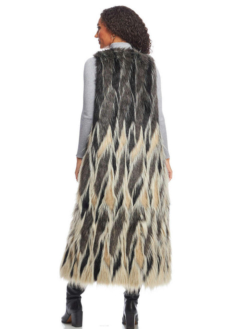 Influencer Faux Fur Maxi Vest   Influencer Faux Fur Maxi Vest