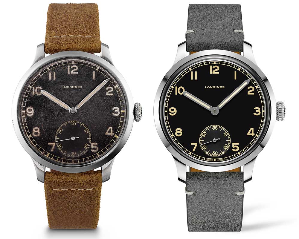 longines heritage military 1938 old and new