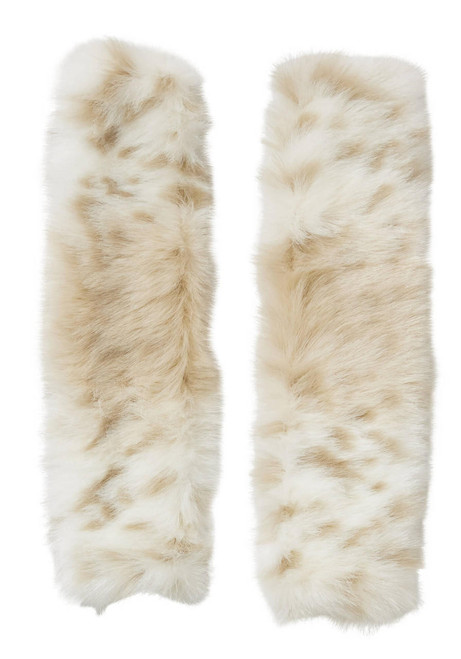 Lynx Faux Fur Seat Belt Covers - Set of 2   Lynx Faux Fur Seat Belt Covers - Set of 2