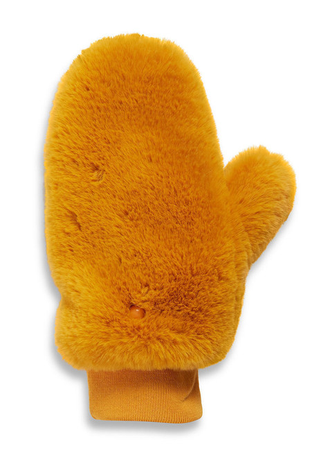 Marigold Faux Fur Le Mink Convertible Mittens   Marigold Faux Fur Le Mink Convertible Mittens