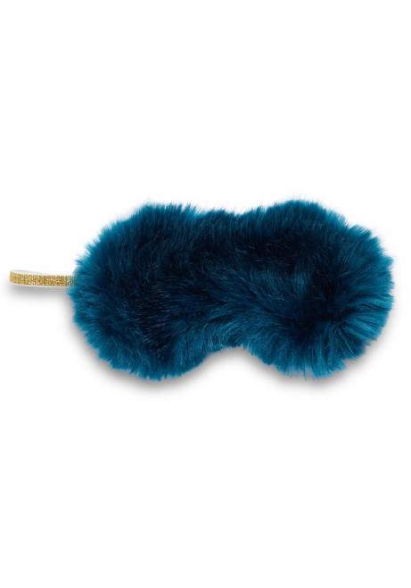 Sapphire Mink Faux Fur Sparkle Eyemask   Sapphire Mink Faux Fur Sparkle Eyemask
