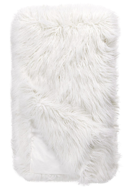Signature Series White Tibetan Lamb Faux Fur Throws   Signature Series White Tibetan Lamb Faux Fur Throws