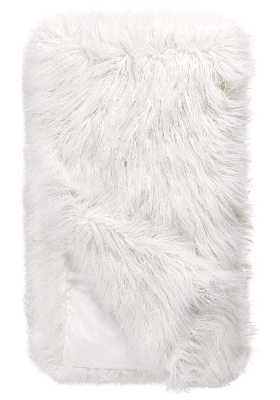 Signature Series White Tibetan Lamb Faux Fur Throws   Signature Series White Tibetan Lamb Faux Fur Throws