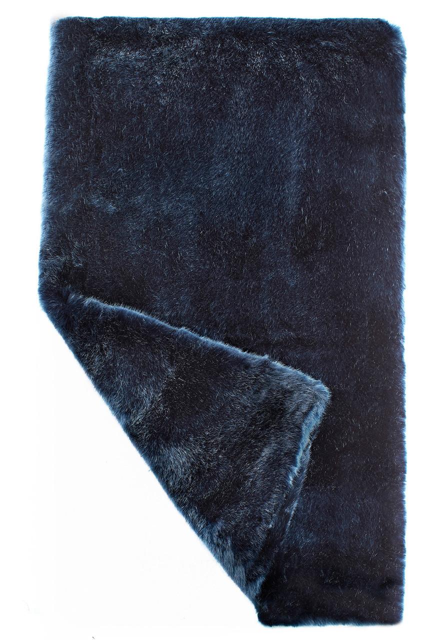 Steel Blue Mink Faux Fur Pampered Pet Throw Steel Blue Mink Faux Fur Pampered Pet Throw