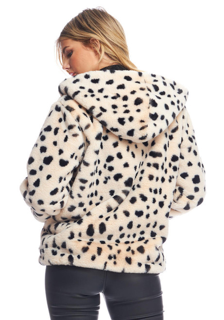 Wild Cheetah Faux Fur Hooded Parka   Wild Cheetah Faux Fur Hooded Parka