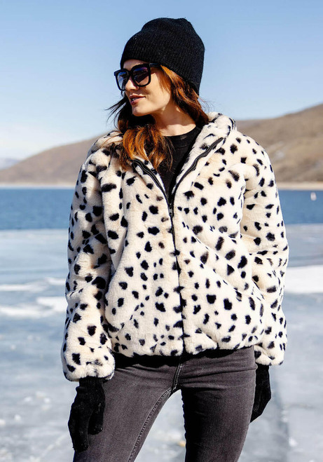 Wild Cheetah Faux Fur Hooded Parka   Wild Cheetah Faux Fur Hooded Parka