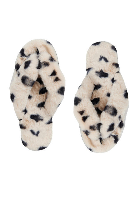 Wild Cheetah Faux Fur Slippers   Wild Cheetah Faux Fur Slippers